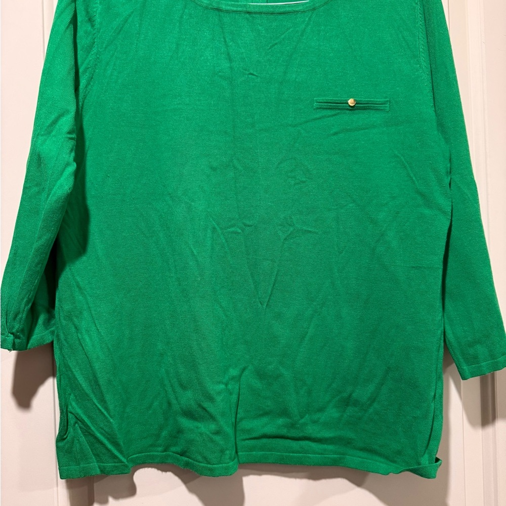 Cable & Gauge Emerald Green Top